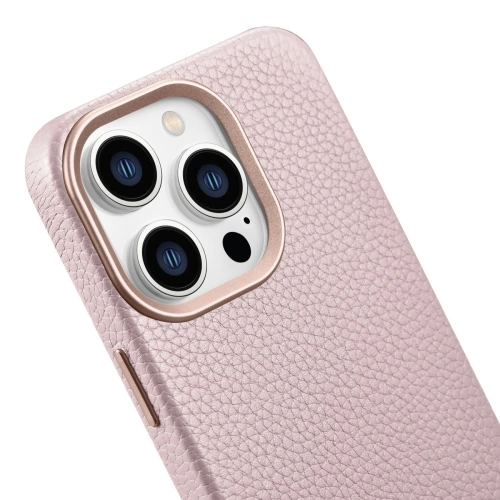 Kup Case iCarer Litchi Premium Leder MagSafe Apple iPhone 14 Pro Max rosa - ICR380 - {ean13} - Sklep Home Screen