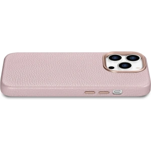 Kup Etui iCarer Litchi Premium Leather MagSafe Apple iPhone 14 Pro Max růžový - ICR380 - {ean13} - Sklep Home Screen