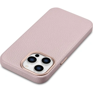 Kup Etui iCarer Litchi Premium Leather MagSafe Apple iPhone 14 Pro Max růžový - ICR380 - {ean13} - Sklep Home Screen
