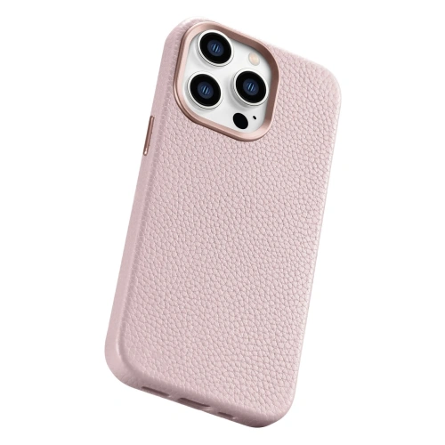 Kup Case iCarer Litchi Premium Leder MagSafe Apple iPhone 14 Pro Max rosa - ICR380 - {ean13} - Sklep Home Screen
