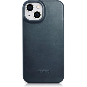 Kup Husă iCarer CE Oil Wax Premium Leather Folio MagSafe Apple iPhone 14 albastru - ICR383 - {ean13} - Sklep Home Screen