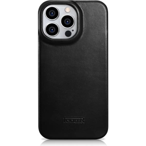 Kup Husă iCarer CE Oil Wax Premium Leather Folio MagSafe Apple iPhone 14 Pro negru - ICR385 - {ean13} - Sklep Home Screen