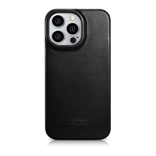 Kup Case iCarer CE Oil Wax Premium Leder Folio MagSafe Apple iPhone 14 Pro schwarz - ICR385 - {ean13} - Sklep Home Screen