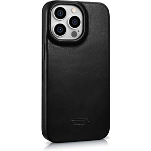 Kup Case iCarer CE Oil Wax Premium Leder Folio MagSafe Apple iPhone 14 Pro schwarz - ICR385 - {ean13} - Sklep Home Screen