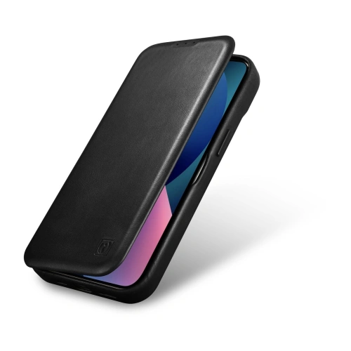 Kup Case iCarer CE Oil Wax Premium Leder Folio MagSafe Apple iPhone 14 Pro schwarz - ICR385 - {ean13} - Sklep Home Screen