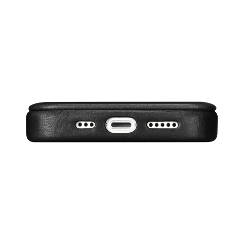Kup Etui iCarer CE Oil Wax Premium Leather Folio MagSafe Apple iPhone 14 Pro černé - ICR385 - {ean13} - Sklep Home Screen