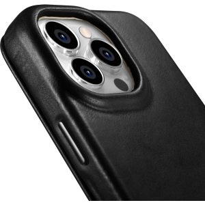 Kup Case iCarer CE Oil Wax Premium Leder Folio MagSafe Apple iPhone 14 Pro schwarz - ICR385 - {ean13} - Sklep Home Screen