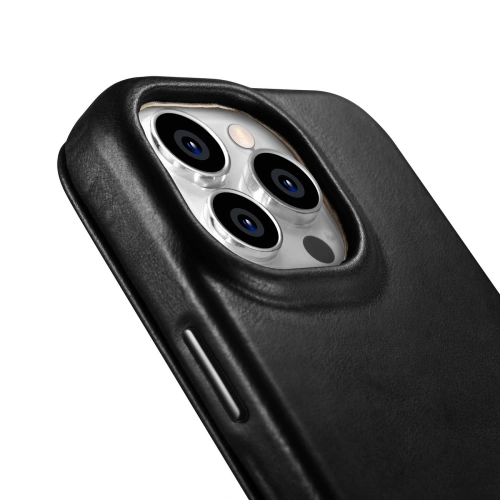 Kup Etui iCarer CE Olajviasz Premium Bőr Fólia MagSafe Apple iPhone 14 Pro fekete - ICR385 - {ean13} - Sklep Home Screen