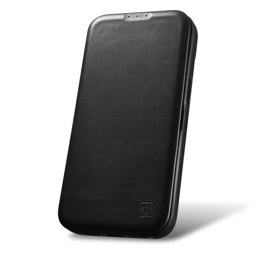 Kup Case iCarer CE Oil Wax Premium Leder Folio MagSafe Apple iPhone 14 Pro schwarz - ICR385 - {ean13} - Sklep Home Screen