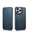 Kup Case iCarer CE Oil Wax Premium Leder Folio MagSafe Apple iPhone 14 Pro blau - ICR387 - {ean13} - Sklep Home Screen