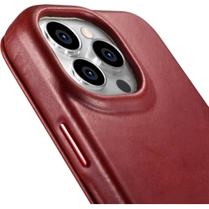 Kup Etui iCarer CE Oil Wax Premium Leather Folio MagSafe Apple iPhone 14 Pro červený - ICR388 - {ean13} - Sklep Home Screen