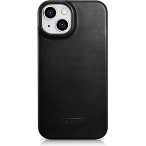Kup Husă iCarer CE Oil Wax Premium Leather Folio MagSafe Apple iPhone 14 Plus / 15 Plus negru - ICR389 - {ean13} - Sklep Home Screen