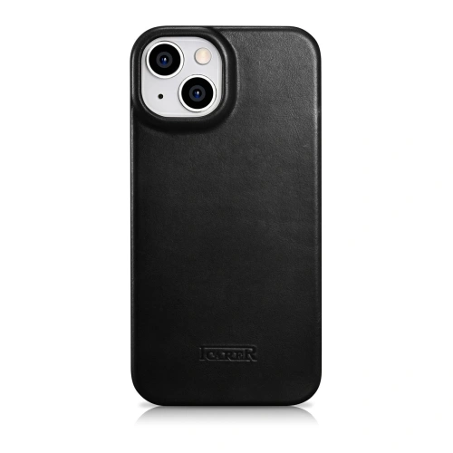 Kup Case iCarer CE Oil Wax Premium Leather Folio MagSafe Apple iPhone 14 Plus / 15 Plus schwarz - ICR389 - {ean13} - Sklep Home Screen