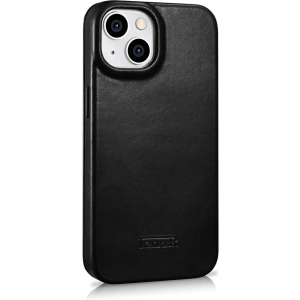 Kup Husă iCarer CE Oil Wax Premium Leather Folio MagSafe Apple iPhone 14 Plus / 15 Plus negru - ICR389 - {ean13} - Sklep Home Screen