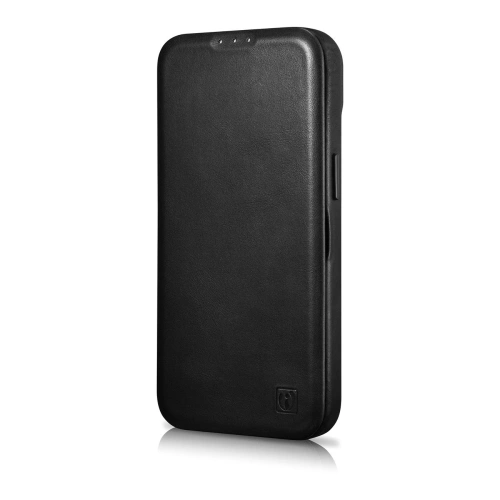 Kup Case iCarer CE Oil Wax Premium Leather Folio MagSafe Apple iPhone 14 Plus / 15 Plus schwarz - ICR389 - {ean13} - Sklep Home Screen