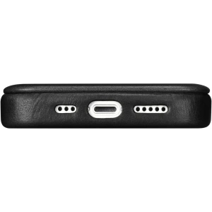 Kup Husă iCarer CE Oil Wax Premium Leather Folio MagSafe Apple iPhone 14 Plus / 15 Plus negru - ICR389 - {ean13} - Sklep Home Screen