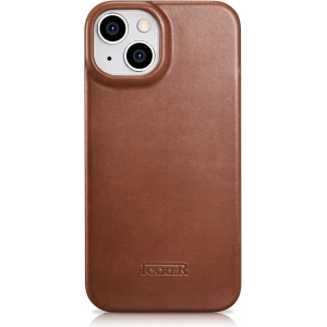 Kup Etui iCarer CE Oil Wax Premium Leather Folio MagSafe Apple iPhone 14 Plus / 15 Plus hnědá - ICR390 - {ean13} - Sklep Home Screen