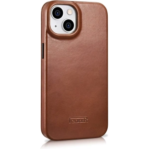 Kup Etui iCarer CE Oil Wax Premium Leather Folio MagSafe Apple iPhone 14 Plus / 15 Plus hnědá - ICR390 - {ean13} - Sklep Home Screen