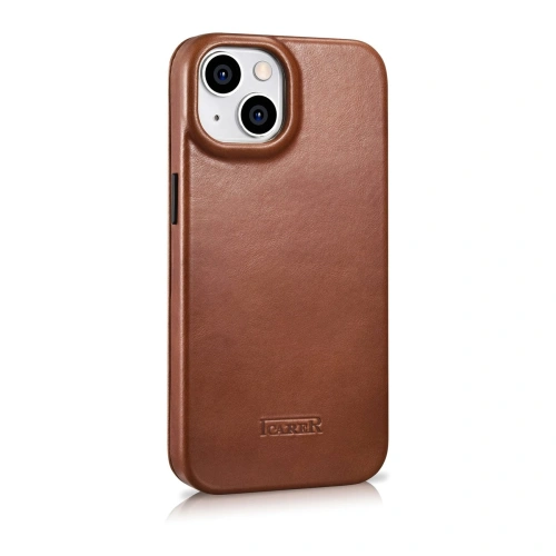 Kup Case iCarer CE Oil Wax Premium Leder Folio MagSafe Apple iPhone 14 Plus / 15 Plus braun - ICR390 - {ean13} - Sklep Home Screen