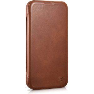Kup Etui iCarer CE Oil Wax Premium Leather Folio MagSafe Apple iPhone 14 Plus / 15 Plus hnědá - ICR390 - {ean13} - Sklep Home Screen