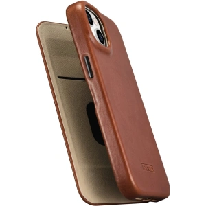 Kup Case iCarer CE Oil Wax Premium Leder Folio MagSafe Apple iPhone 14 Plus / 15 Plus braun - ICR390 - {ean13} - Sklep Home Screen