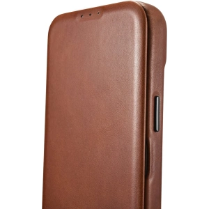 Kup Etui iCarer CE Oil Wax Premium Leather Folio MagSafe Apple iPhone 14 Plus / 15 Plus hnědá - ICR390 - {ean13} - Sklep Home Screen