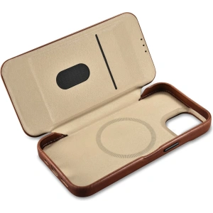 Kup Etui iCarer CE Oil Wax Premium Leather Folio MagSafe Apple iPhone 14 Plus / 15 Plus hnědá - ICR390 - {ean13} - Sklep Home Screen