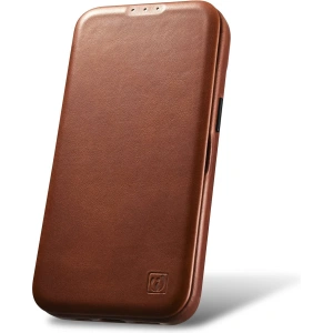 Kup Etui iCarer CE Oil Wax Premium Leather Folio MagSafe Apple iPhone 14 Plus / 15 Plus hnědá - ICR390 - {ean13} - Sklep Home Screen