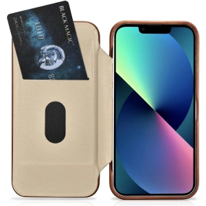 Kup Etui iCarer CE Oil Wax Premium Leather Folio MagSafe Apple iPhone 14 Plus / 15 Plus hnědá - ICR390 - {ean13} - Sklep Home Screen
