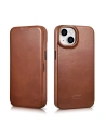 Kup Case iCarer CE Oil Wax Premium Leder Folio MagSafe Apple iPhone 14 Plus / 15 Plus braun - ICR390 - {ean13} - Sklep Home Screen