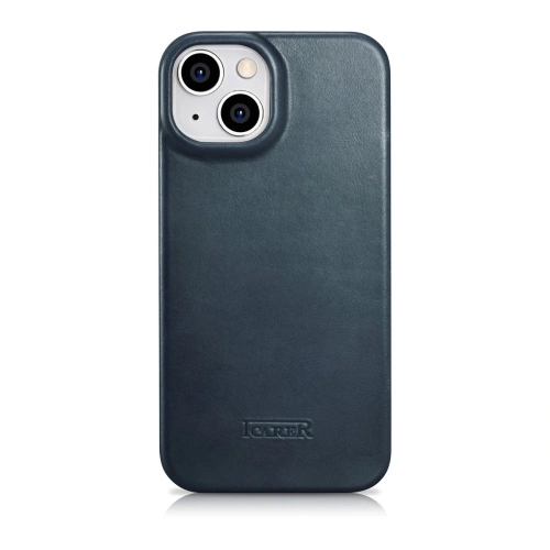 Kup Case iCarer CE Oil Wax Premium Leather Folio MagSafe Apple iPhone 14 Plus / 15 Plus blau - ICR391 - {ean13} - Sklep Home Screen
