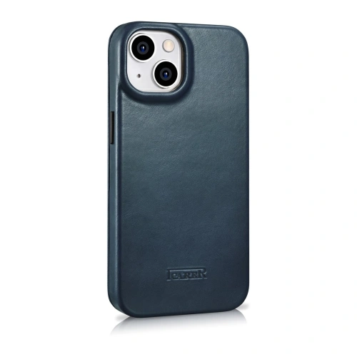 Kup Case iCarer CE Oil Wax Premium Leather Folio MagSafe Apple iPhone 14 Plus / 15 Plus blau - ICR391 - {ean13} - Sklep Home Screen