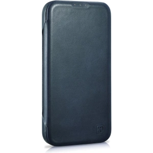 Kup Etui iCarer CE Oil Wax Premium Leather Folio MagSafe Apple iPhone 14 Plus / 15 Plus modrá - ICR391 - {ean13} - Sklep Home Screen