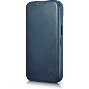 Kup Etui iCarer CE Oil Wax Premium Leather Folio MagSafe Apple iPhone 14 Plus / 15 Plus modrá - ICR391 - {ean13} - Sklep Home Screen