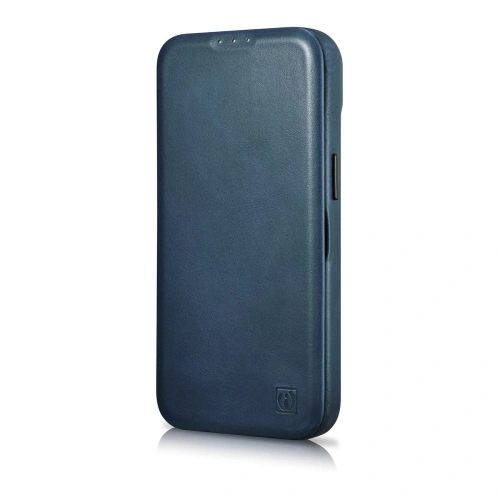 Kup Case iCarer CE Oil Wax Premium Leather Folio MagSafe Apple iPhone 14 Plus / 15 Plus blau - ICR391 - {ean13} - Sklep Home Screen
