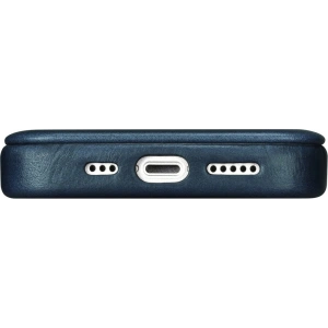Kup Etui iCarer CE Oil Wax Premium Leather Folio MagSafe Apple iPhone 14 Plus / 15 Plus modrá - ICR391 - {ean13} - Sklep Home Screen