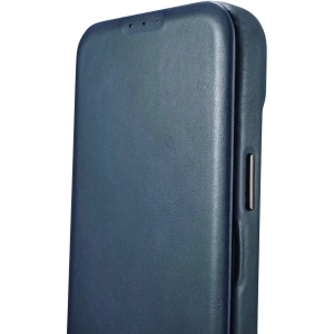 Kup Etui iCarer CE Oil Wax Premium Leather Folio MagSafe Apple iPhone 14 Plus / 15 Plus modrá - ICR391 - {ean13} - Sklep Home Screen