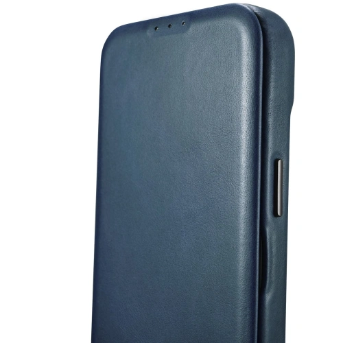 Kup Case iCarer CE Oil Wax Premium Leather Folio MagSafe Apple iPhone 14 Plus / 15 Plus blau - ICR391 - {ean13} - Sklep Home Screen