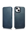 Kup Case iCarer CE Oil Wax Premium Leather Folio MagSafe Apple iPhone 14 Plus / 15 Plus blau - ICR391 - {ean13} - Sklep Home Screen