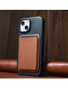 Kup Case iCarer CE Oil Wax Premium Leather Folio MagSafe Apple iPhone 14 Plus / 15 Plus blau - ICR391 - {ean13} - Sklep Home Screen