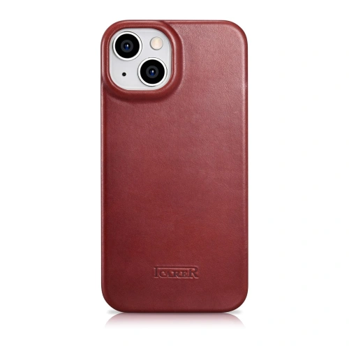 Buy iCarer CE Oil Wax Premium Leather Folio MagSafe Apple iPhone 14 Plus / 15 Plus red - ICR392 - {ean13} - Home Screen Store Europe