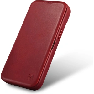 Kup Etui iCarer CE Oil Wax Premium Leather Folio MagSafe Apple iPhone 14 Plus / 15 Plus červené - ICR392 - {ean13} - Sklep Home Screen