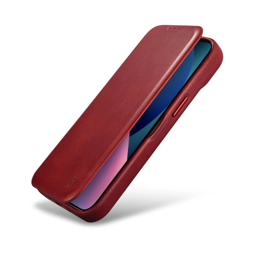 Buy iCarer CE Oil Wax Premium Leather Folio MagSafe Apple iPhone 14 Plus / 15 Plus red - ICR392 - {ean13} - Home Screen Store Europe