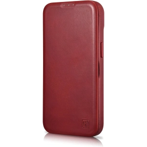 Kup Etui iCarer CE Oil Wax Premium Leather Folio MagSafe Apple iPhone 14 Plus / 15 Plus červené - ICR392 - {ean13} - Sklep Home Screen