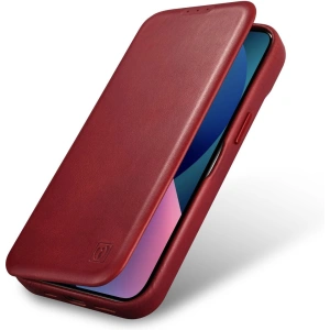 Kup Etui iCarer CE Oil Wax Premium Leather Folio MagSafe Apple iPhone 14 Plus / 15 Plus červené - ICR392 - {ean13} - Sklep Home Screen