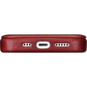 Kup Etui iCarer CE Oil Wax Premium Leather Folio MagSafe Apple iPhone 14 Plus / 15 Plus červené - ICR392 - {ean13} - Sklep Home Screen