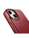 Buy iCarer CE Oil Wax Premium Leather Folio MagSafe Apple iPhone 14 Plus / 15 Plus red - ICR392 - {ean13} - Home Screen Store Europe