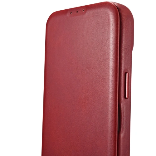 Buy iCarer CE Oil Wax Premium Leather Folio MagSafe Apple iPhone 14 Plus / 15 Plus red - ICR392 - {ean13} - Home Screen Store Europe
