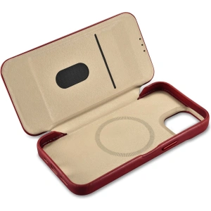 Kup Etui iCarer CE Oil Wax Premium Leather Folio MagSafe Apple iPhone 14 Plus / 15 Plus červené - ICR392 - {ean13} - Sklep Home Screen