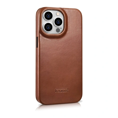 Kup Etui iCarer CE Oil Wax Premium Leather Folio MagSafe Apple iPhone 14 Pro Max hnědá - ICR394 - {ean13} - Sklep Home Screen